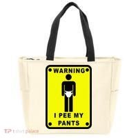 Warning I Pee My Pants Tote Bag thumb 0