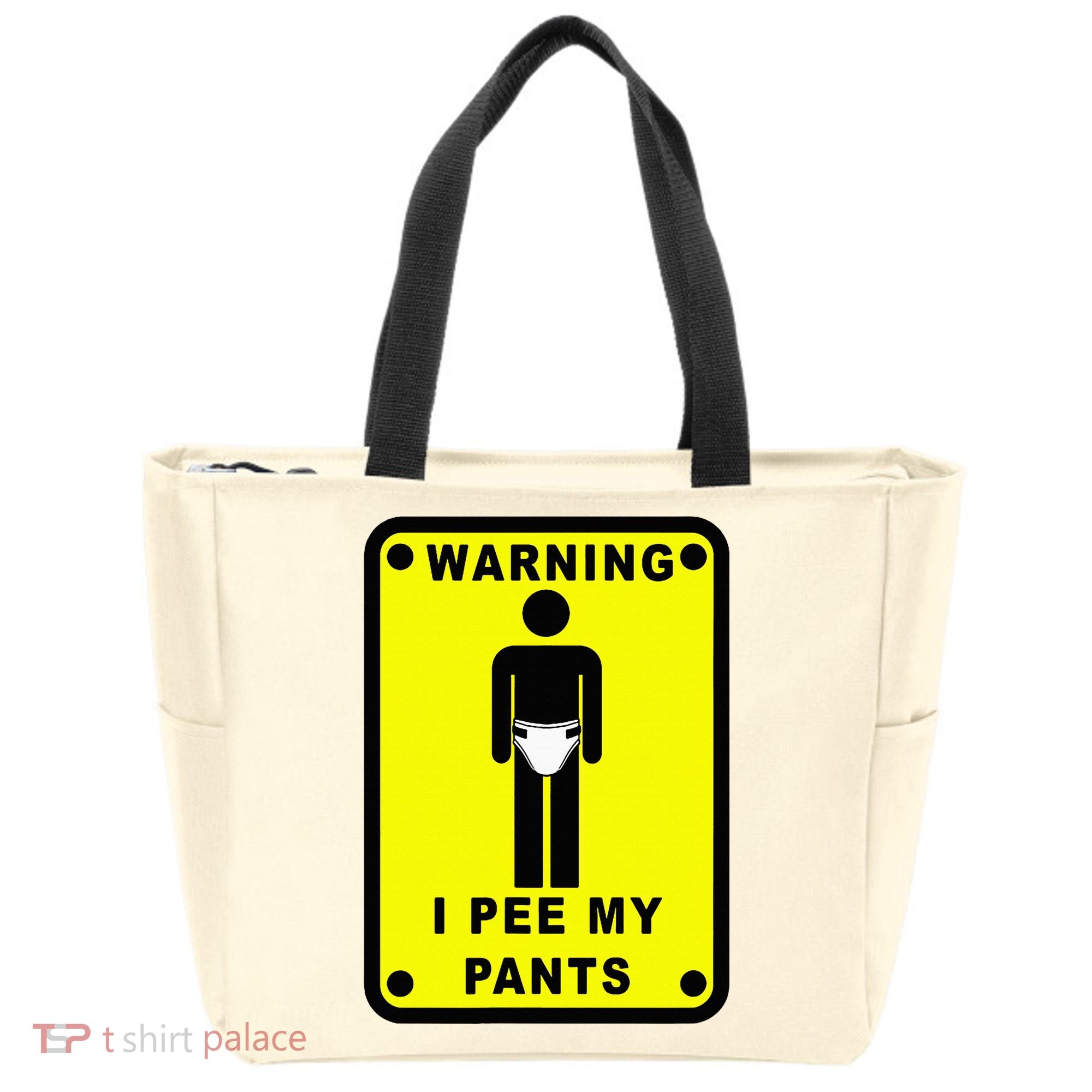 Warning I Pee My Pants Tote Bag