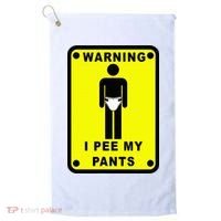 Warning I Pee My Pants Golf Towel thumb 0