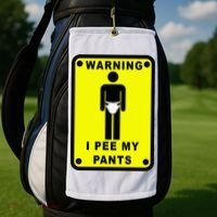 Warning I Pee My Pants Golf Towel thumb 2