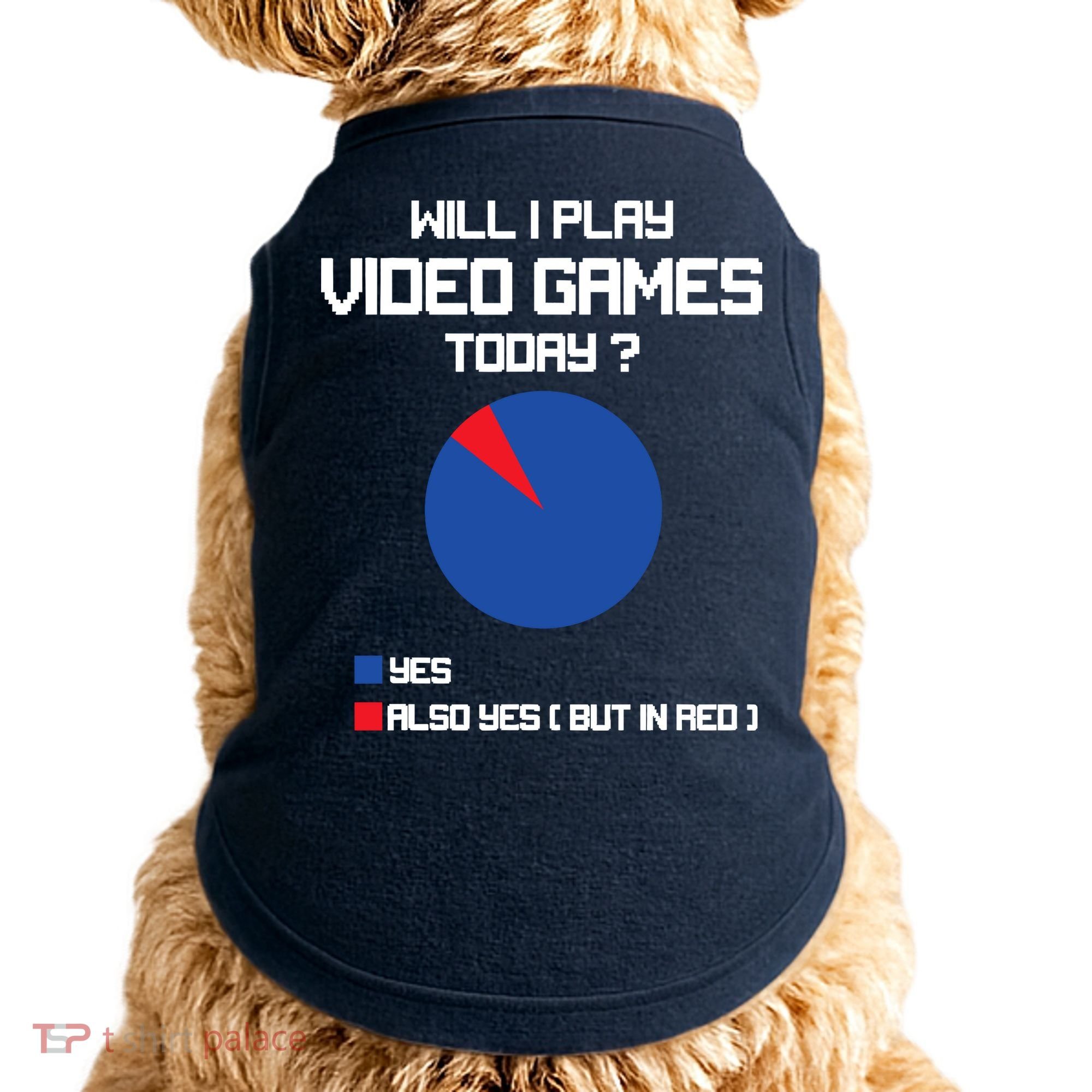 Will I Play Video Games Today Funny Gamer Gaming Lovers Doggie Tank
