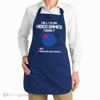 Will I Play Video Games Today Funny Gamer Gaming Lovers Apron thumb 2