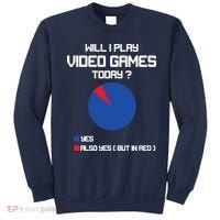 Will I Play Video Games Today Funny Gamer Gaming Lovers Sweatshirt thumb 0