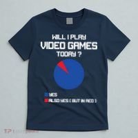 Will I Play Video Games Today Funny Gamer Gaming Lovers T-Shirt thumb 5