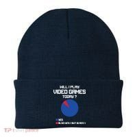 Will I Play Video Games Today Funny Gamer Gaming Lovers Beanie thumb 0