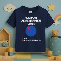 Will I Play Video Games Today Funny Gamer Gaming Lovers Toddler T-Shirt thumb 3