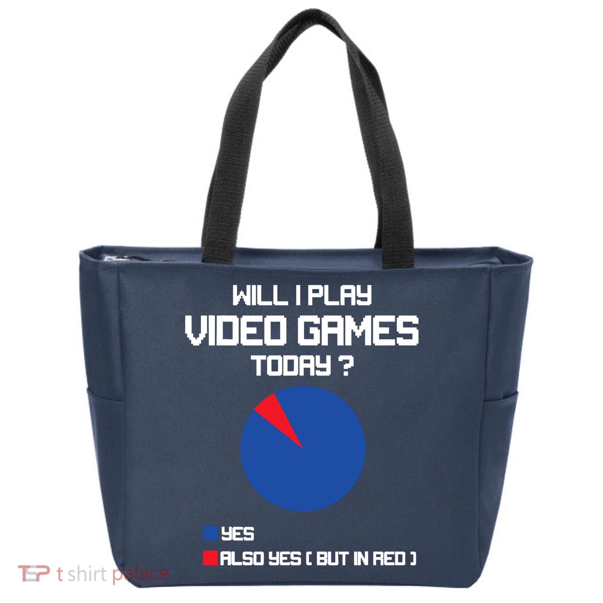 Will I Play Video Games Today Funny Gamer Gaming Lovers Tote Bag
