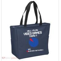 Will I Play Video Games Today Funny Gamer Gaming Lovers Tote Bag thumb 2