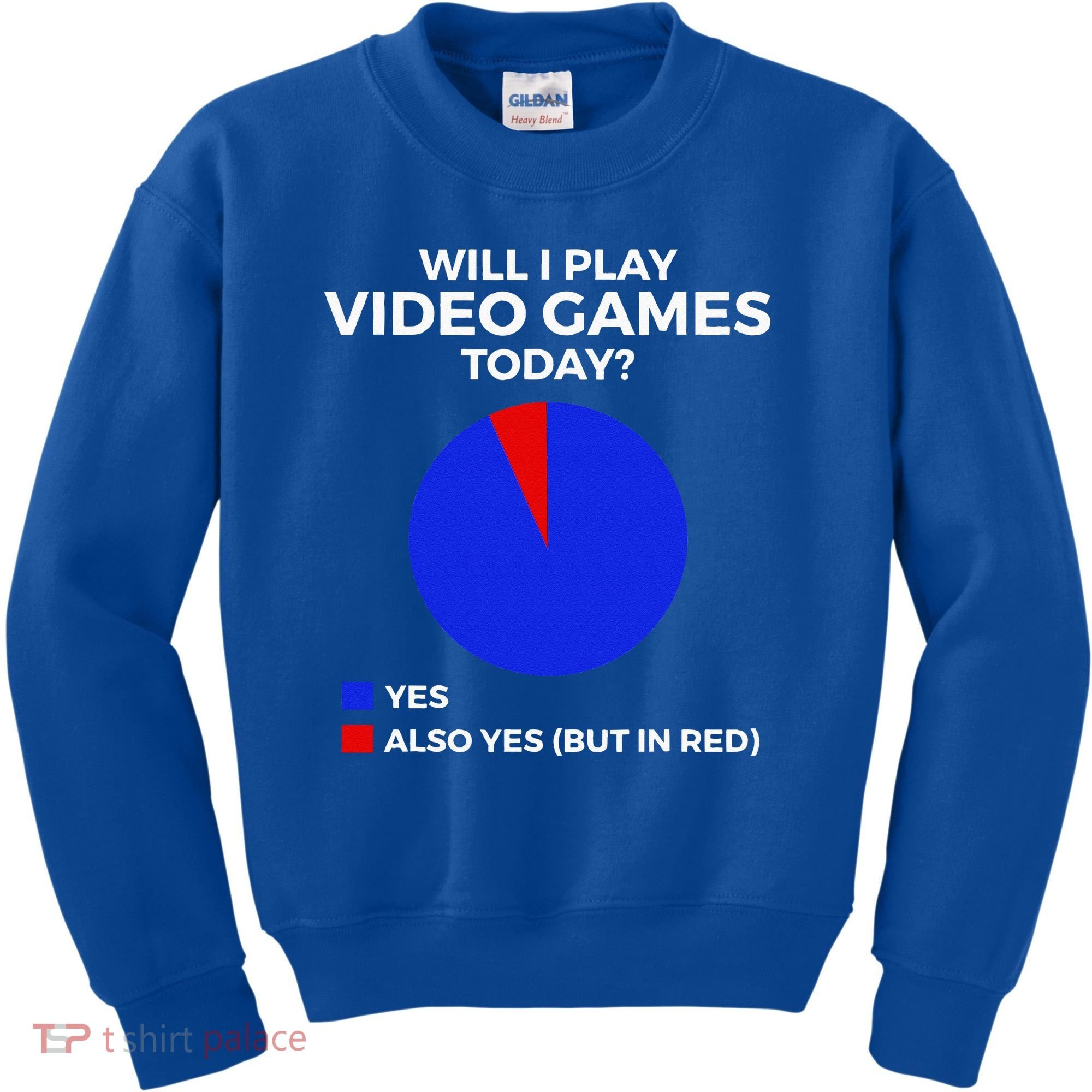 Will I Play Video Games Today Funny Gamer Gaming Short Sleeve Kids Sweatshirt
