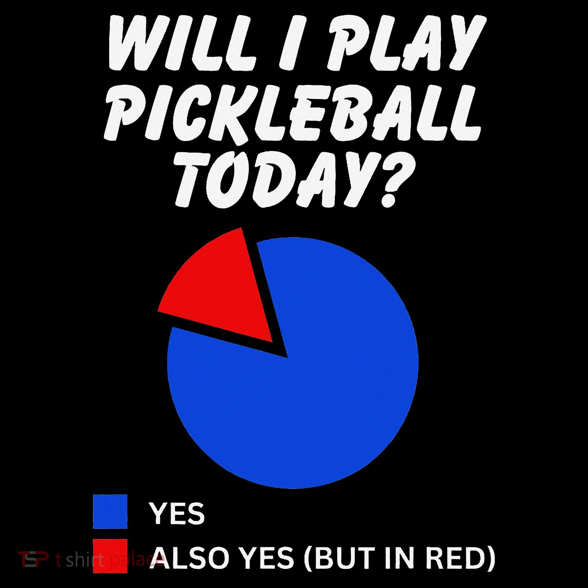 Will I Play Pickleball Today Funny Pie Chart Pickleball Coffee Mug