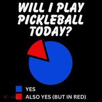 Will I Play Pickleball Today Funny Pie Chart Pickleball Women's Hoodie thumb 2