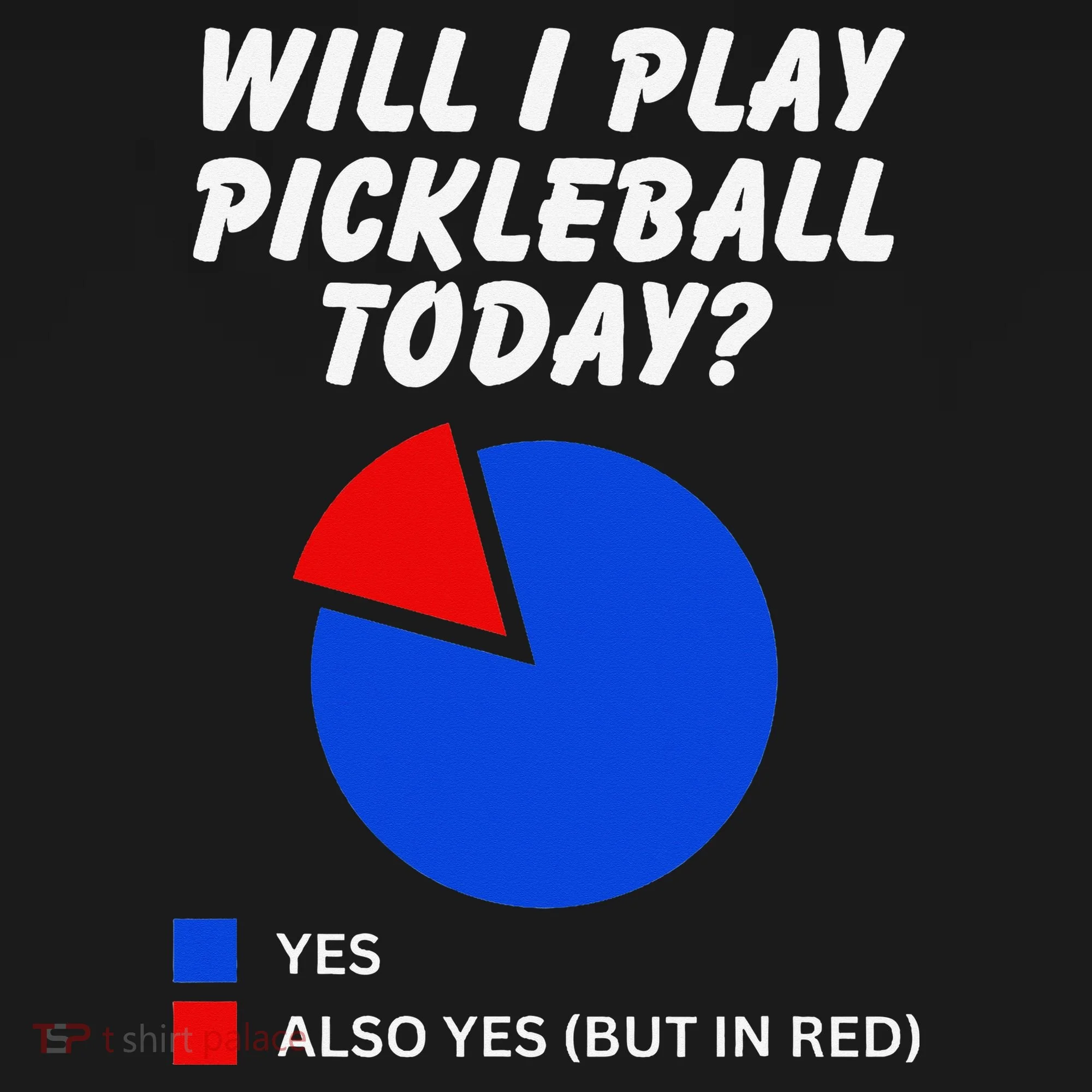 Will I Play Pickleball Today Funny Pie Chart Pickleball Ornament