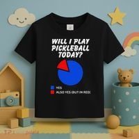 Will I Play Pickleball Today Funny Pie Chart Pickleball Toddler T-Shirt thumb 3