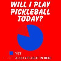 Will I Play Pickleball Today Funny Pie Chart Pickleball Santa Hat thumb 1