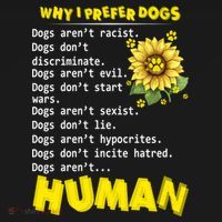 Why I Prefer Dogs Dogs ArenT Racist Dogs DonT Discriminate Gift Bucket Hat thumb 4