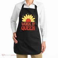 Work It Queen Sunflower Cute Gift Apron thumb 2