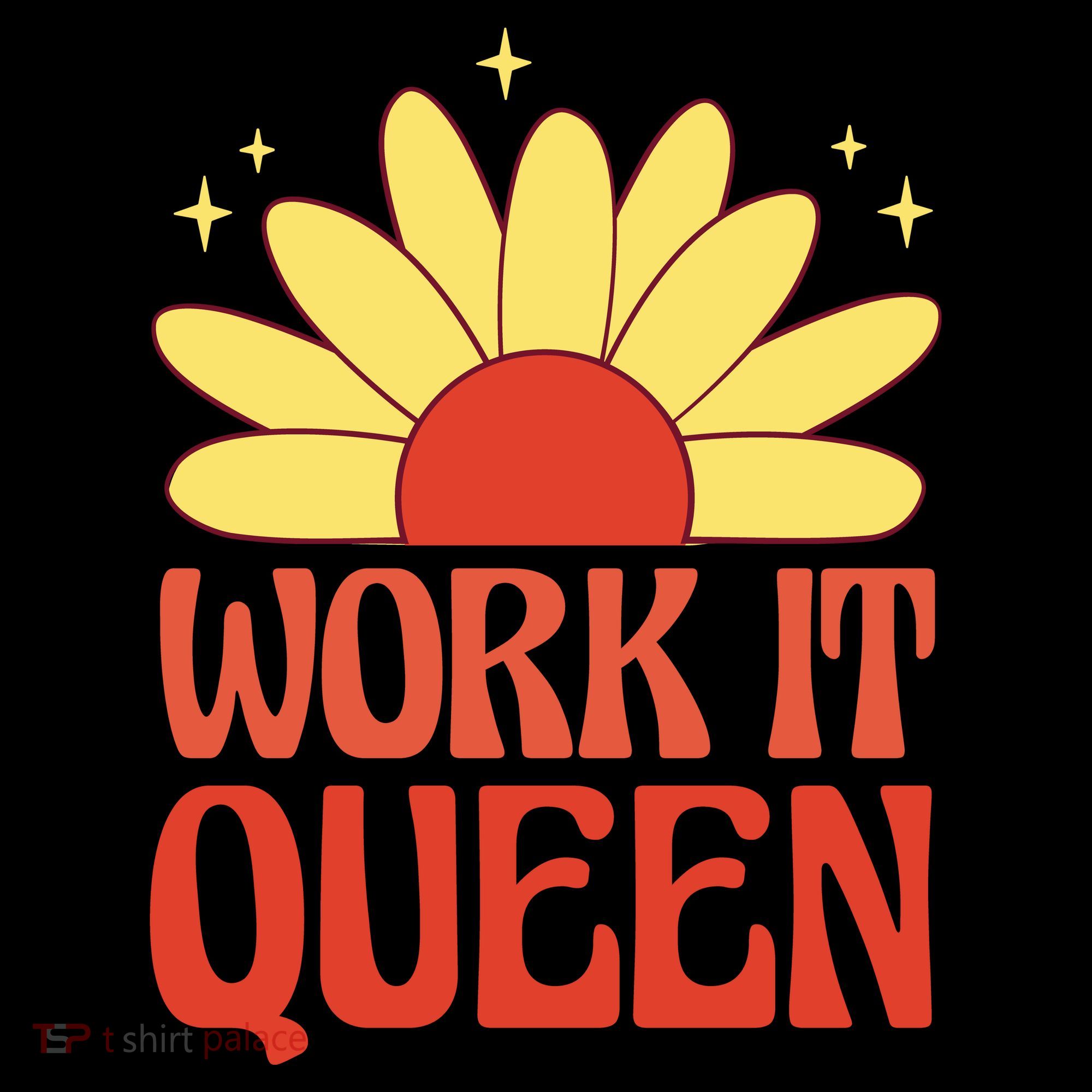 Work It Queen Sunflower Cute Gift Apron