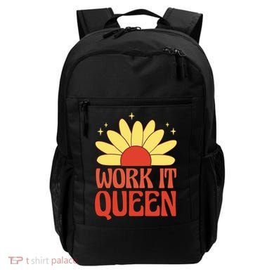 Work It Queen Sunflower Cute Gift Backpack