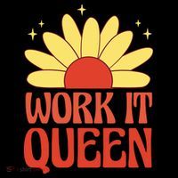 Work It Queen Sunflower Cute Gift Women's Hoodie thumb 2