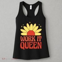 Work It Queen Sunflower Cute Gift Women's Tank Top thumb 3