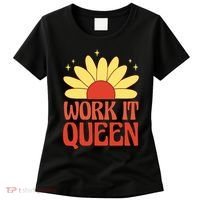 Work It Queen Sunflower Cute Gift Women's T-Shirt thumb 0