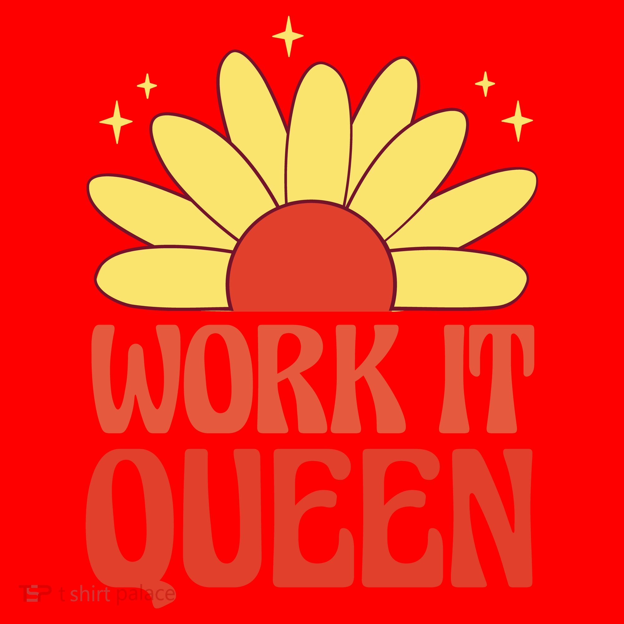 Work It Queen Sunflower Cute Gift Santa Hat