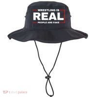 Wrestling Is Real People Are Fake Bucket Hat thumb 0