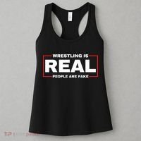 Wrestling Is Real People Are Fake Women's Tank Top thumb 3