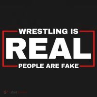 Wrestling Is Real People Are Fake Baby Bodysuit thumb 2