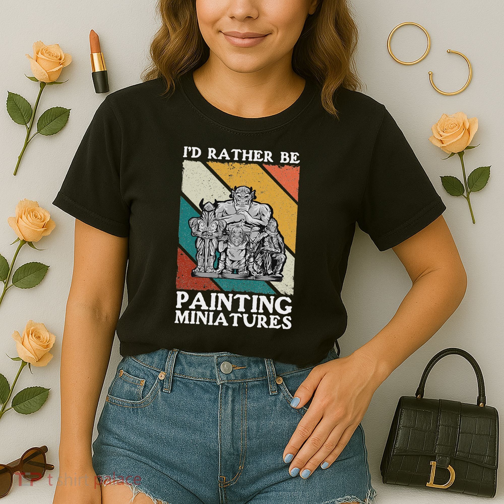 Wargamer ID Rather Be Painting Miniatures Comfort Colors Boxy T-Shirt