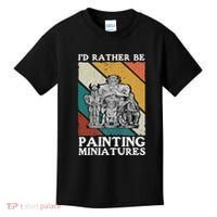 Wargamer ID Rather Be Painting Miniatures Kids T-Shirt thumb 0