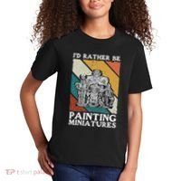 Wargamer ID Rather Be Painting Miniatures Kids T-Shirt thumb 2