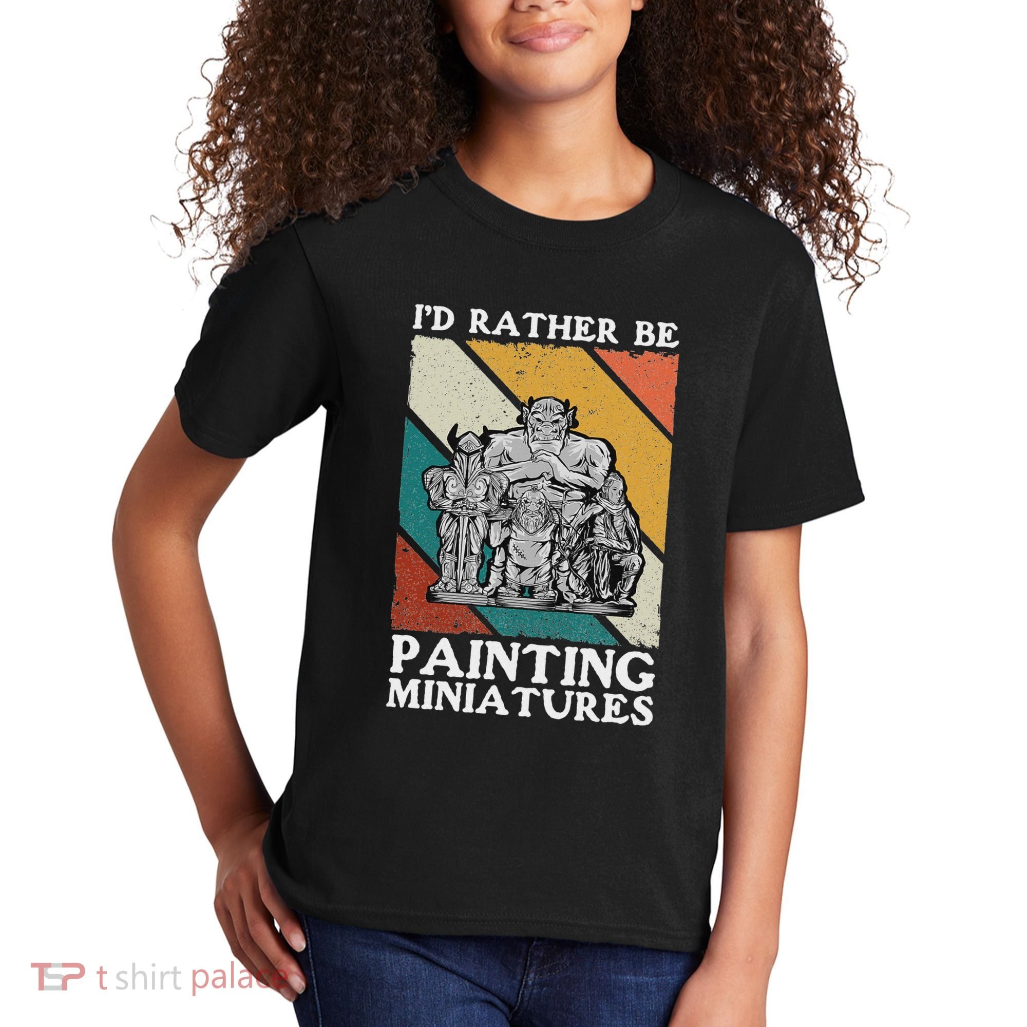 Wargamer ID Rather Be Painting Miniatures Kids T-Shirt