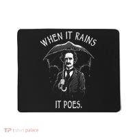 When It Rains It Poes Funny Edgar Allan Poe Mousepad thumb 0