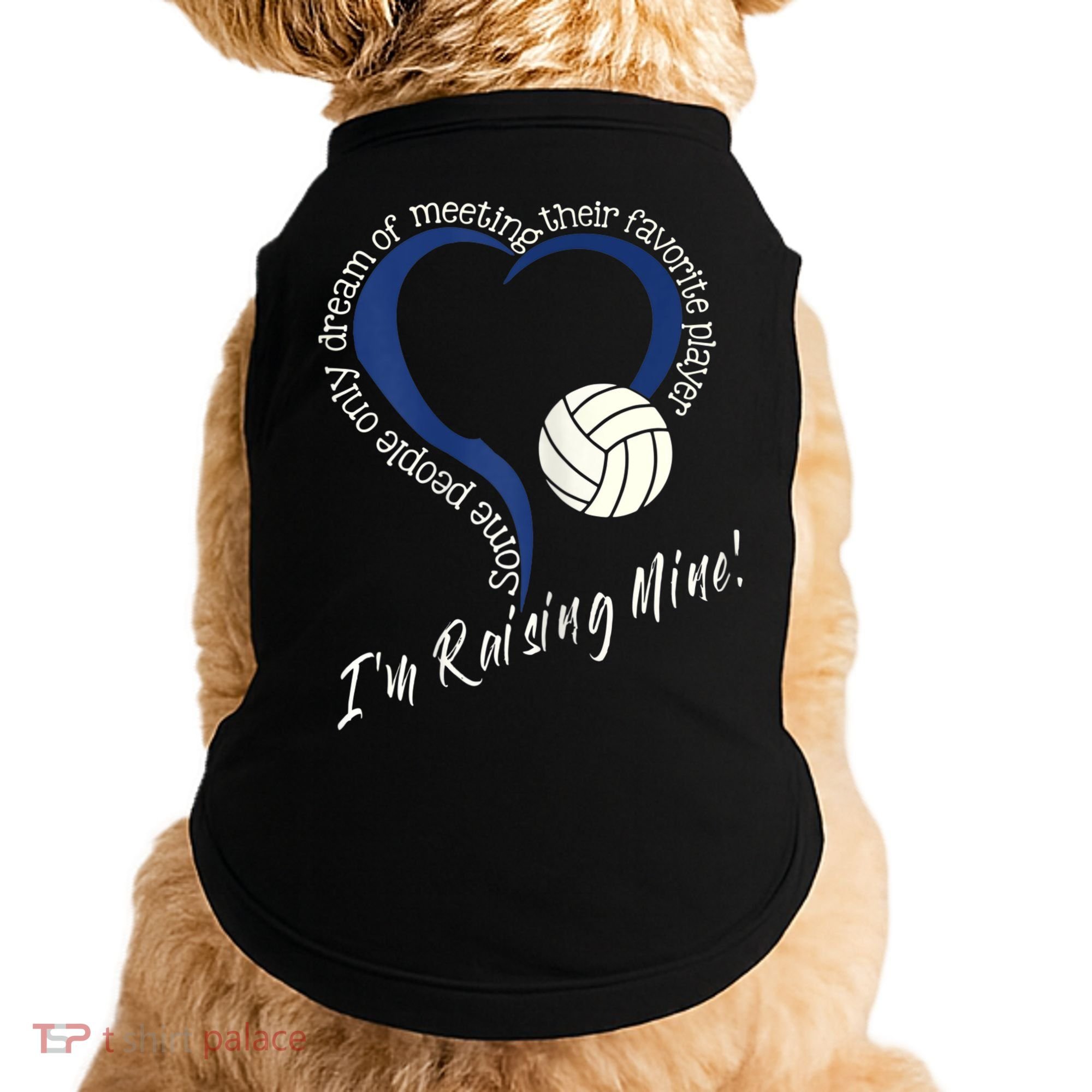 Womens I'm Raising Mine! Volleyball Mom Doggie Tank