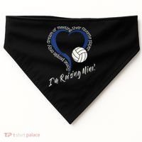 Womens I'm Raising Mine! Volleyball Mom USA-Made Doggie Bandana thumb 0