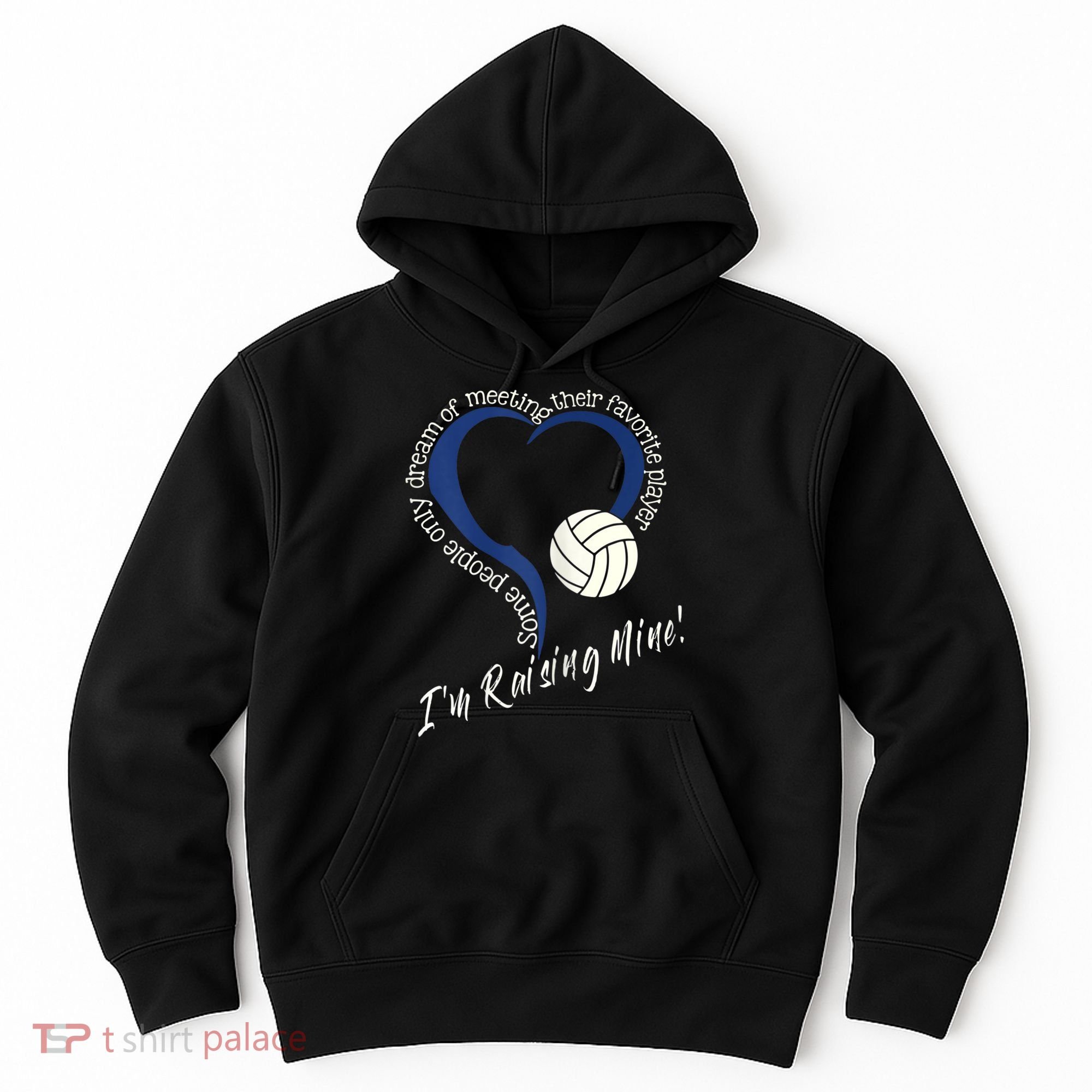 Womens I'm Raising Mine! Volleyball Mom Hoodie