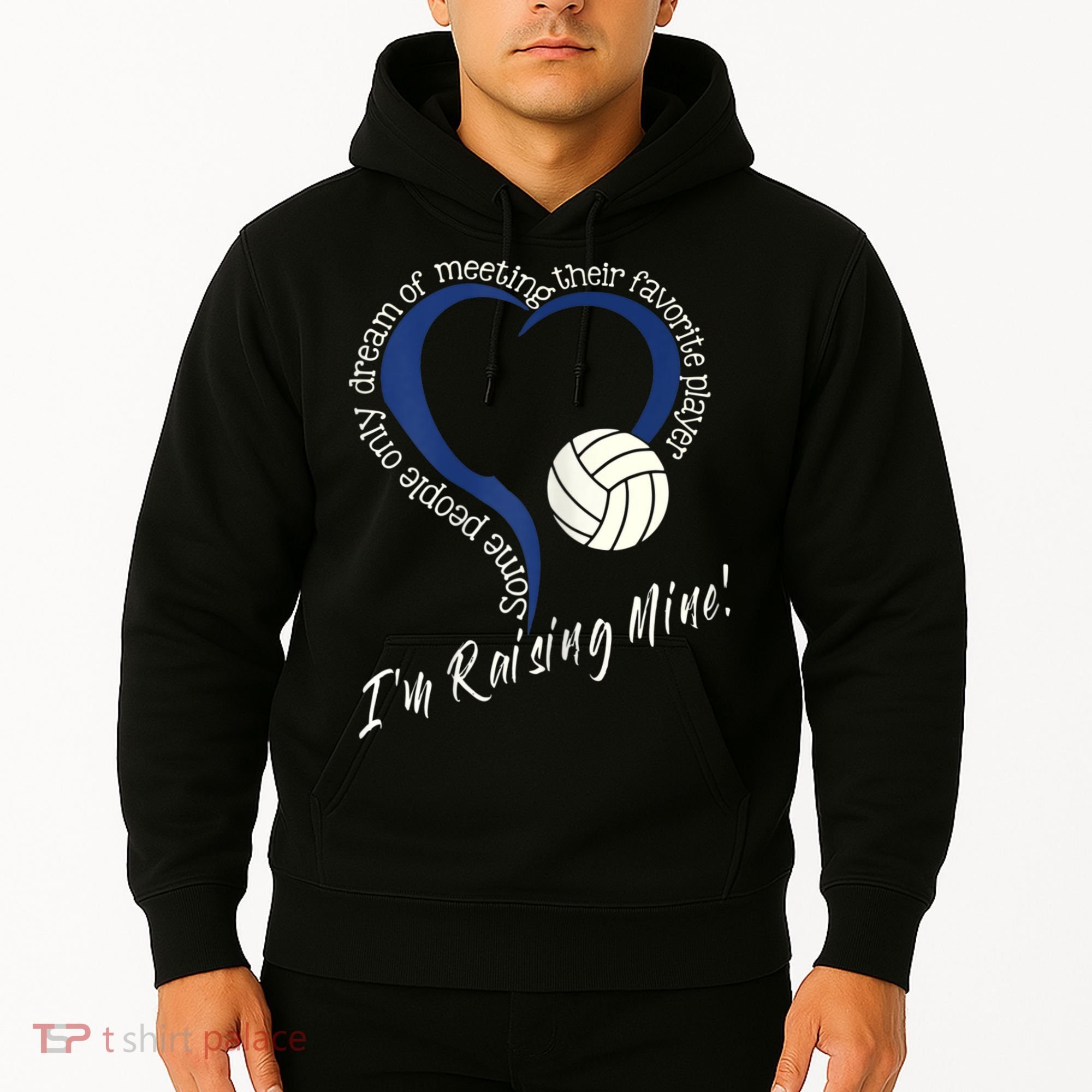 Womens I'm Raising Mine! Volleyball Mom Hoodie