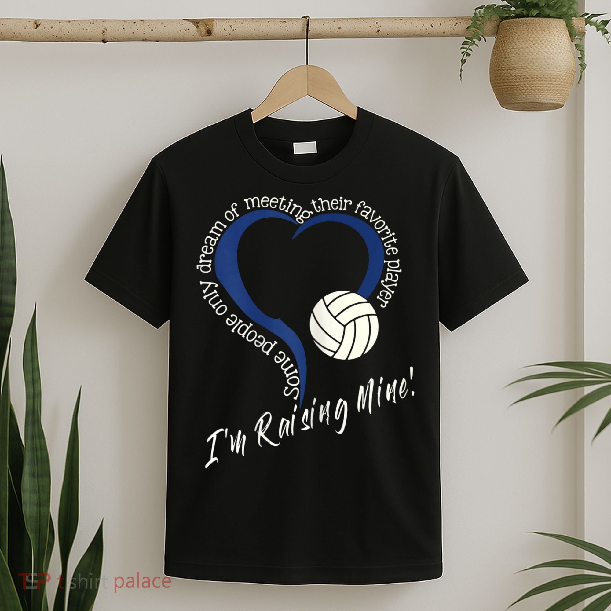 Womens I'm Raising Mine! Volleyball Mom T-Shirt