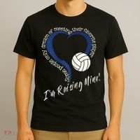 Womens I'm Raising Mine! Volleyball Mom T-Shirt thumb 3