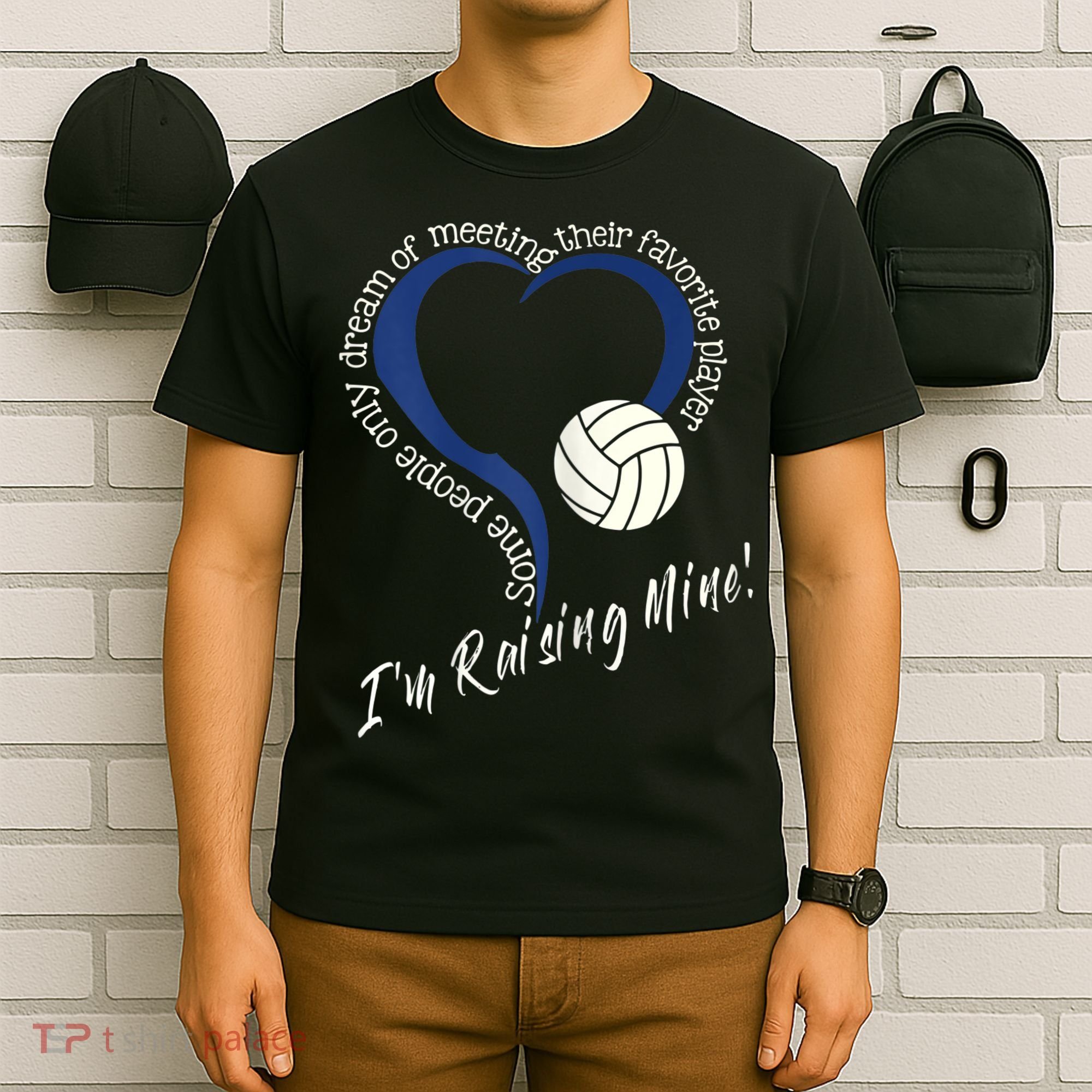 Womens I'm Raising Mine! Volleyball Mom T-Shirt