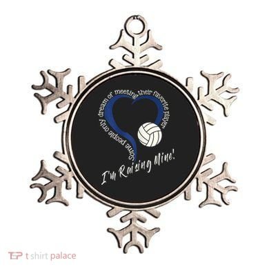 Womens I'm Raising Mine! Volleyball Mom Ornament