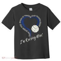 Womens I'm Raising Mine! Volleyball Mom Toddler T-Shirt thumb 0