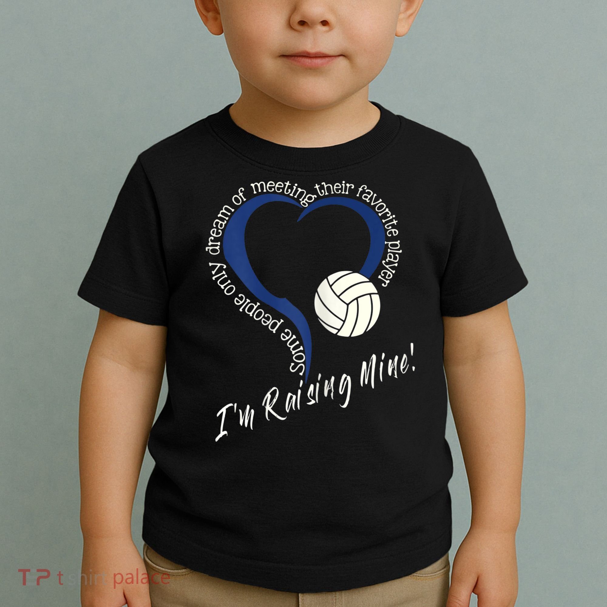 Womens I'm Raising Mine! Volleyball Mom Toddler T-Shirt
