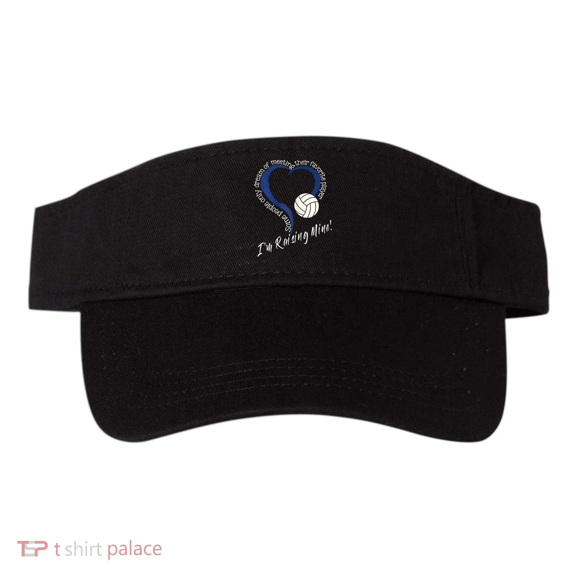 Womens I'm Raising Mine! Volleyball Mom Visor