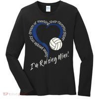 Womens I'm Raising Mine! Volleyball Mom Women's Long Sleeve Shirt thumb 0