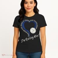 Womens I'm Raising Mine! Volleyball Mom Women's T-Shirt thumb 4
