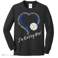 Womens I'm Raising Mine! Volleyball Mom Kids Long Sleeve Shirt thumb 0