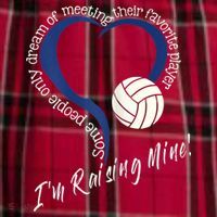 Womens I'm Raising Mine! Volleyball Mom Women's Flannel Plaid Pajama Pants thumb 2