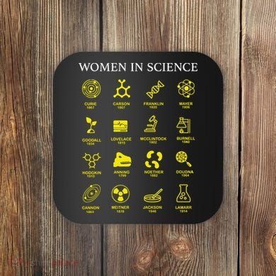 Women In Science Feminist Coaster